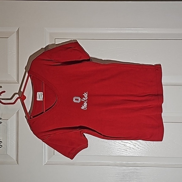 Ohio State T-shirt Red Size M Fits XS - Picture 1 of 4